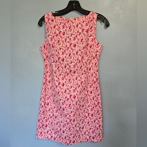 Vntg Clues Collections Deadstock Ditsy Floral Mini Dress 4P Nwt